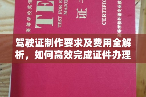 丹棱驾驶证制作要求及费用全解析，如何高效完成证件办理？