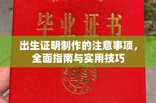 丹棱出生证明制作的注意事项，全面指南与实用技巧